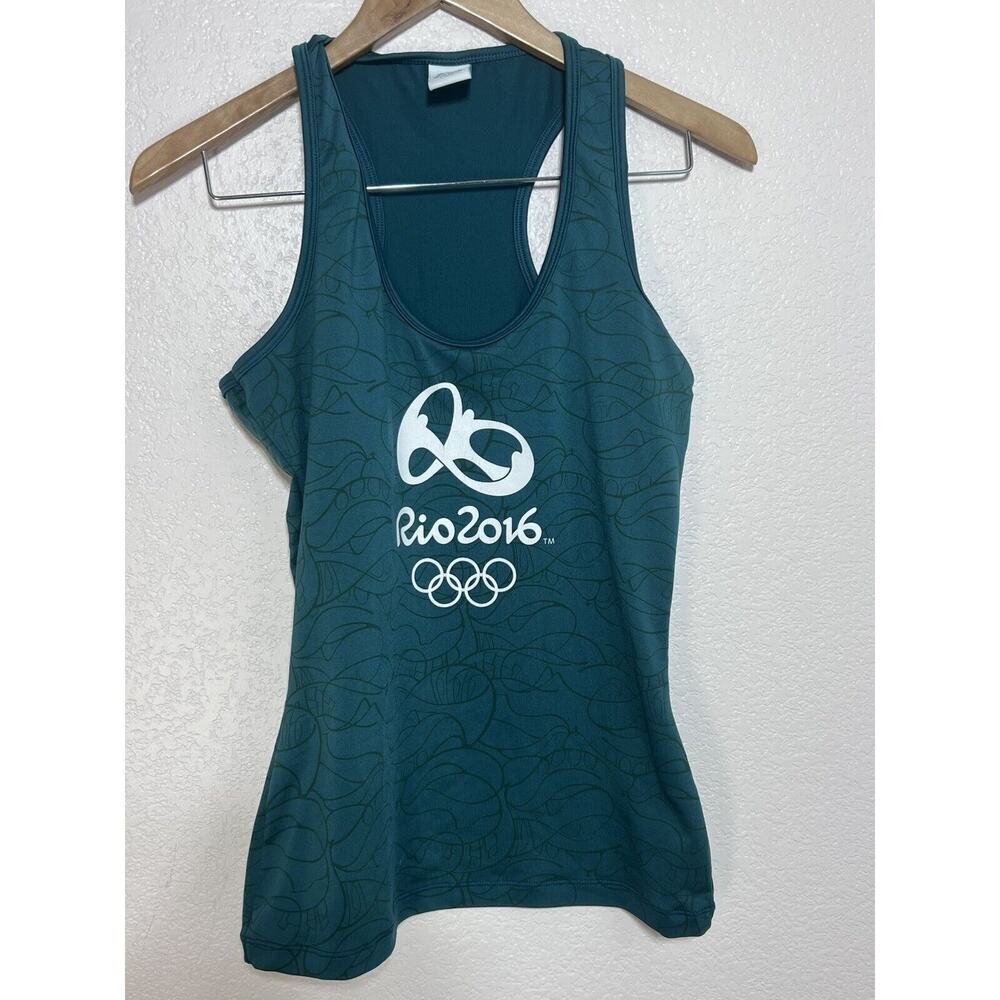 Olympics 2016 Rio De Janeiro Women tank shirt Green Size Large Halter Official